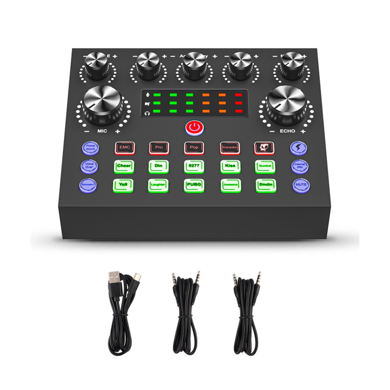 800mAh V8S Bluetooth Sound Card Multi-platform Live Steaming Compatibility