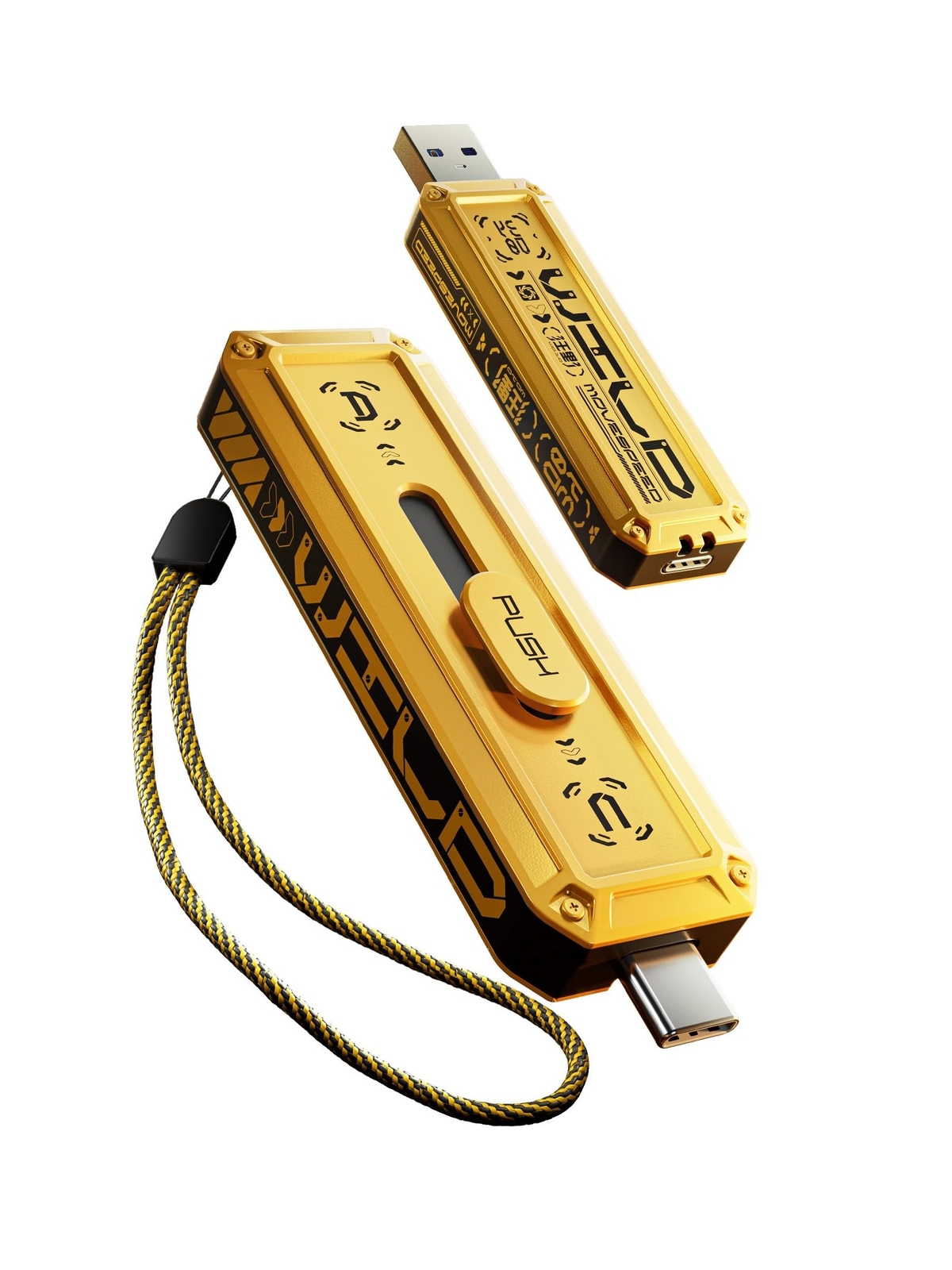 MOVE SPEED 1TB Flash Drive 1000MB/s Read Write Speed,USB 3.2 Gen2+Type C Dual...
