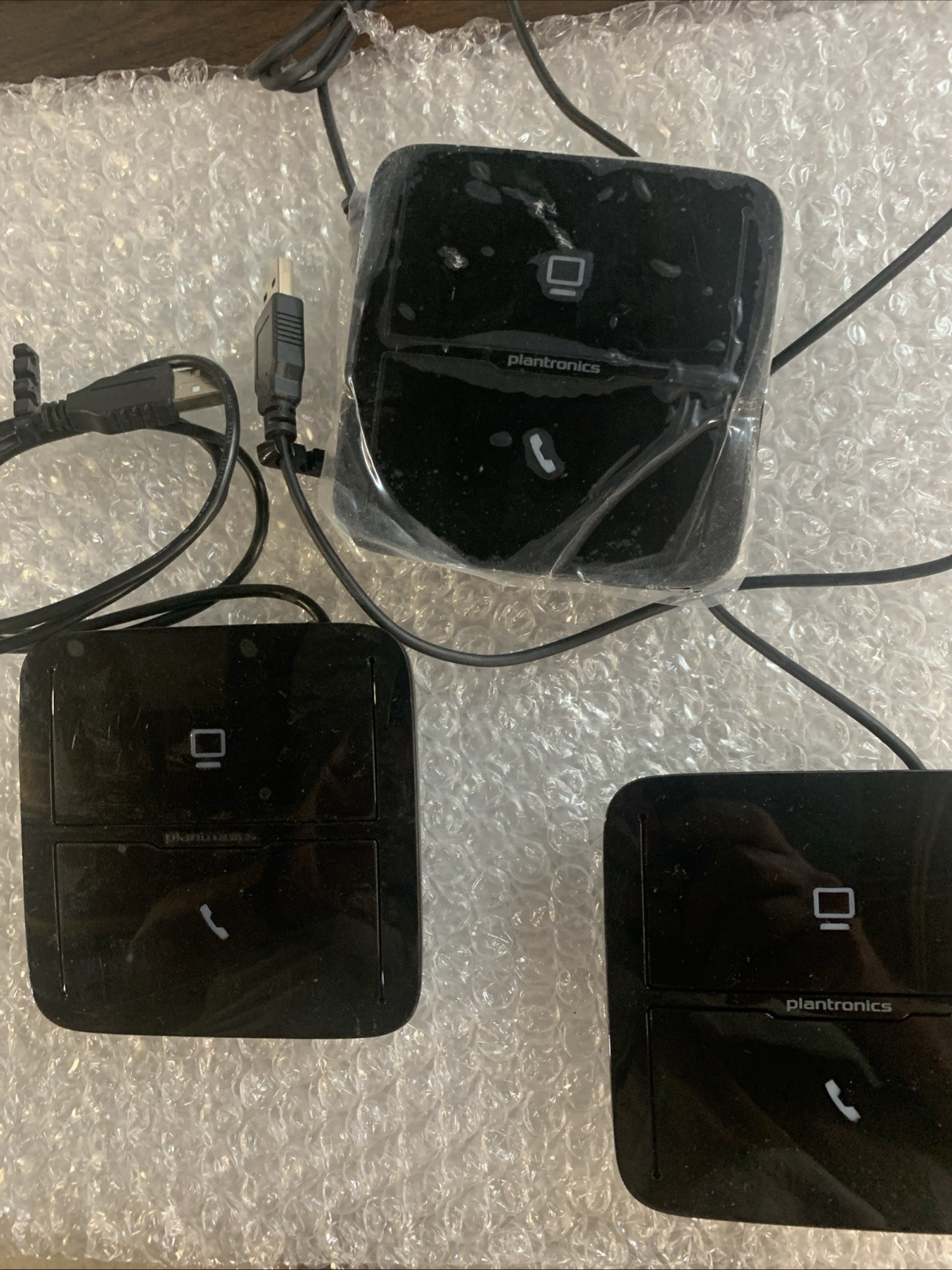 LOT OF “THREE”  Plantronics MDA200 Headset Comm Hubs, 1 New 2 Used 