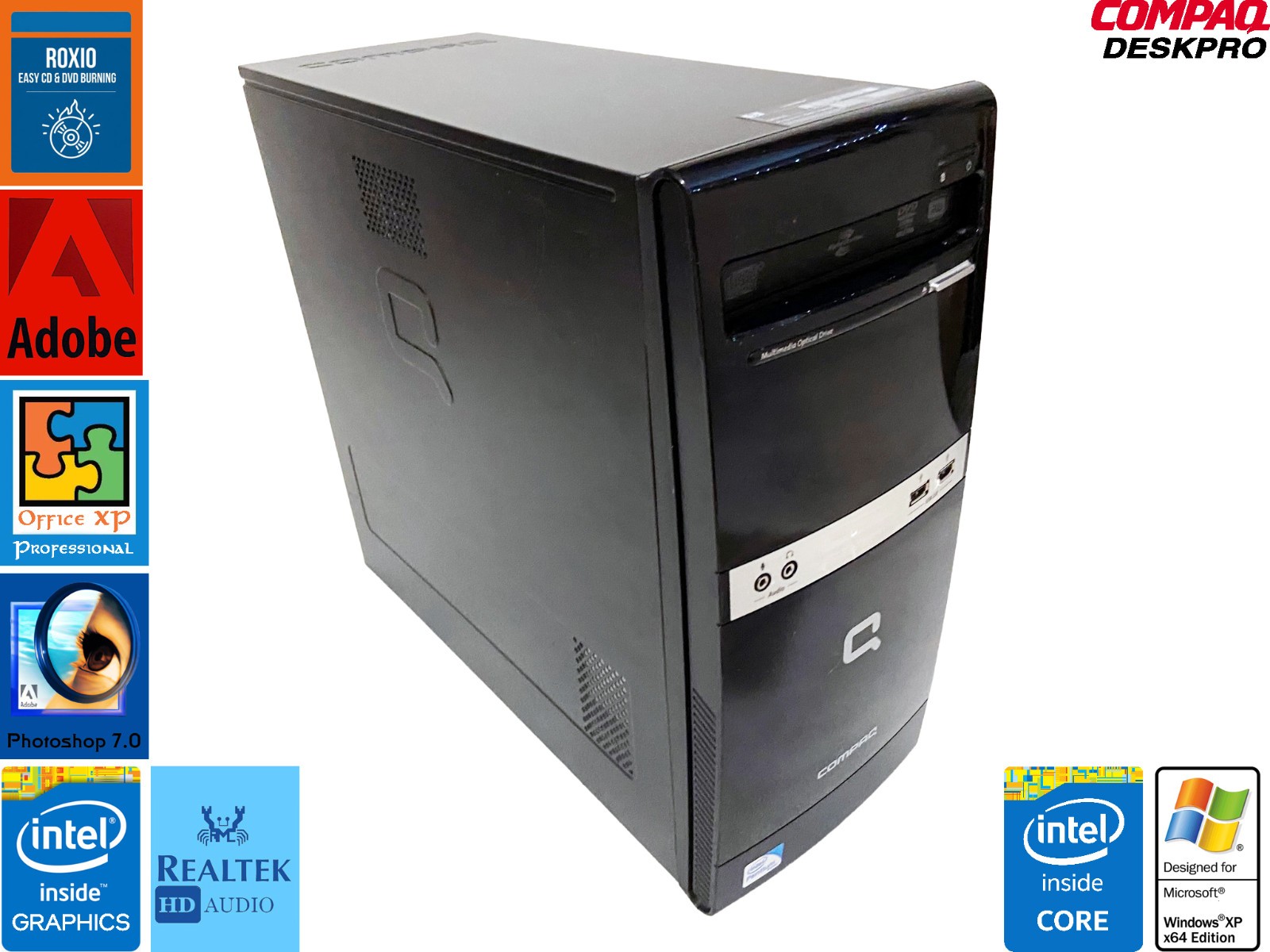 Compaq B500 MT E5400 CPU @2.70GHz, 4GB RAM, 500GB HD [Win XP Pro SP2 64-bit x64]