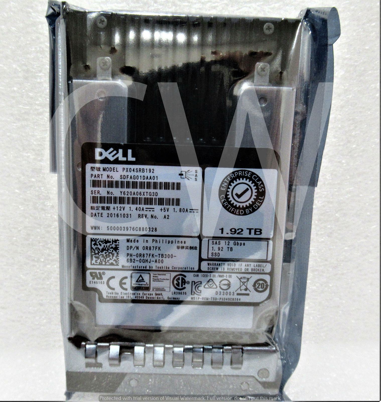 Dell 1.92TB 12Gb/s MLC 2.5" SAS Solid State Drive (SSD)