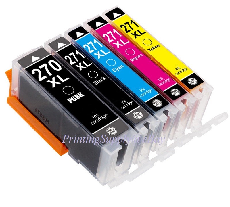 5x New Hi-Yield Ink For Canon PGI270XL CLI271XL Pixma TS5020 TS6020 TS8020 9020