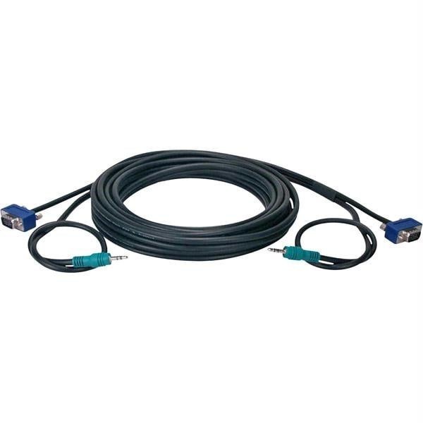 Qvs 10 High Performance Ultrathin Vga/Qxga Hdtv/Hd15 Cable With Audio
