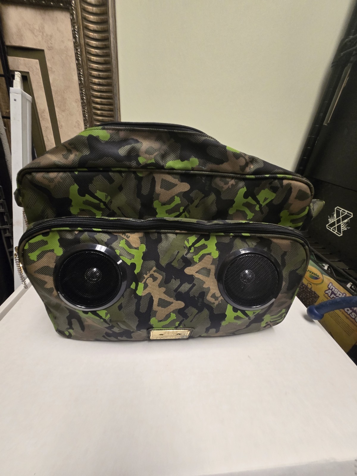 Hi Fi Computer Bag With Speakers CAMO...Limited Edition Cali Surf Trade show