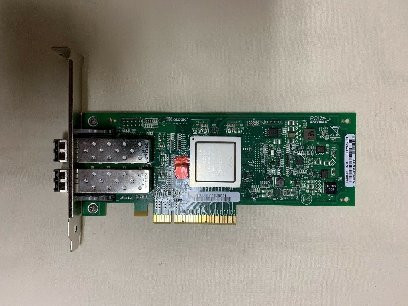 06T94G Dell Qlogic QLE2562 8GB PCI-E Dual Port FC Host Bus Adapter