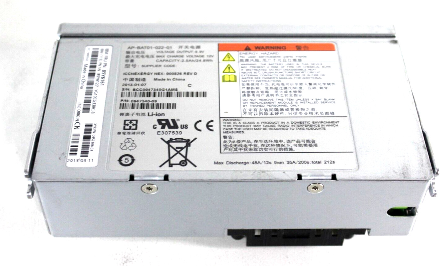 85Y6161 85Y6127 IBM STORWIZE V7000 BATTERY BACKUP UNIT AP-BAT01-022-01