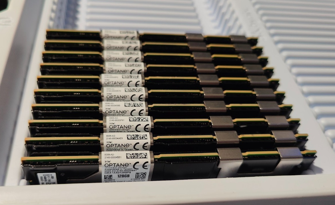 10x Intel Optane 100 Apache Pass 128GB NMA1XXD128GPS PMem DDR4 2666 Matched Lot