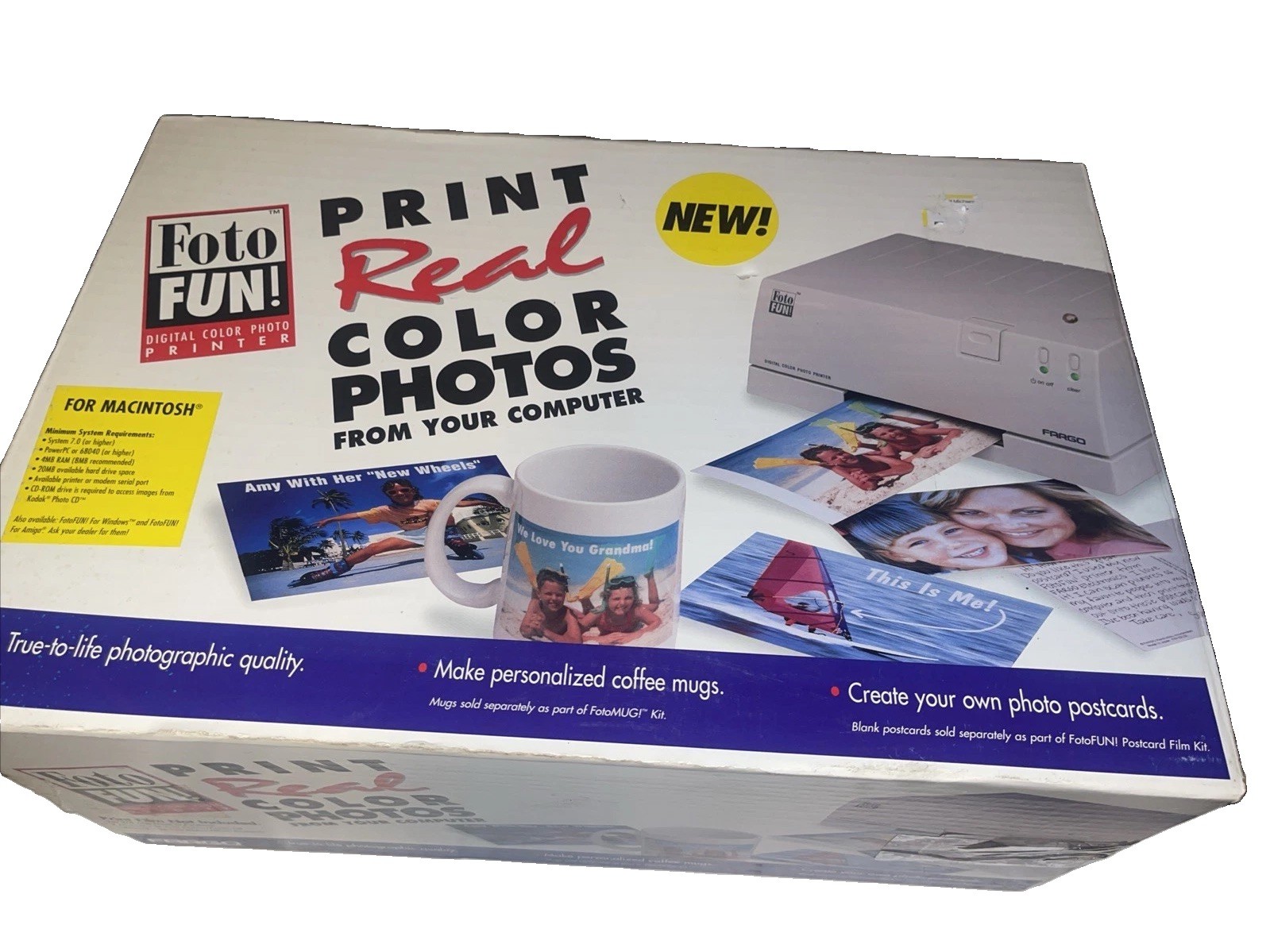Vintage FOTO FUN Photo Printer Vintage New sealed