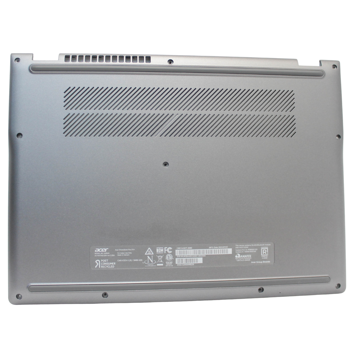 64.JFCN8.001 ACER BOTTON BASE COVER CHROMEBOOK PLUS 514 CB514-6HT-368E "GRADE A"