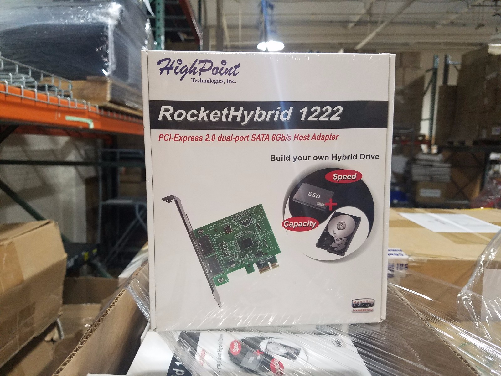 HighPoint RocketHybrid 1222 PCI-Express 2.0 SATA 3 III 6Gbs HBA Controller Card