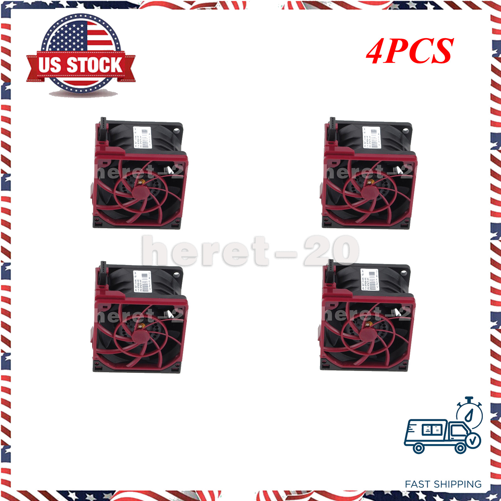 4X 875075-001 879654-001 867118-001 873802-001 For HP CPU FAN ProLiant DL380 G10