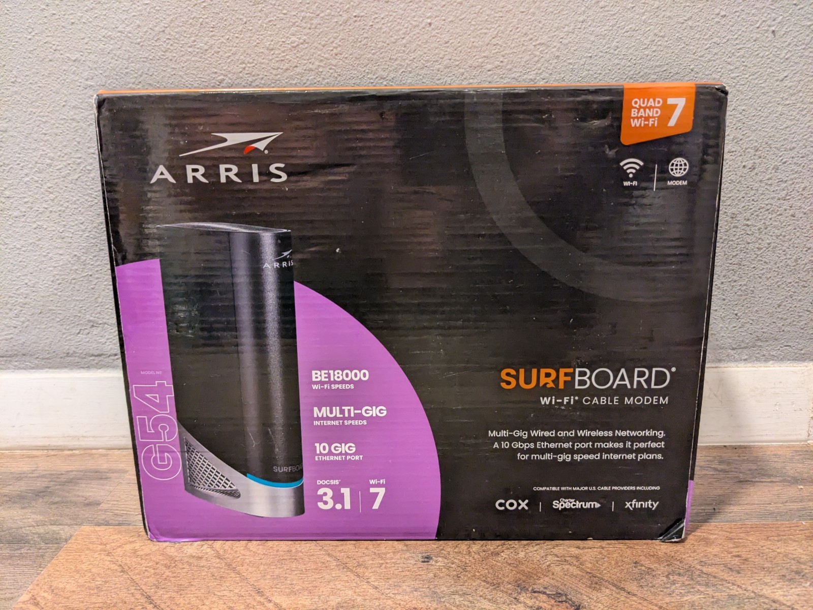 Arris G54 BE18000 WiFi 7 & DOCSIS 3.1 Cable Modem WarrantyThru 9/13/26 +TESTED