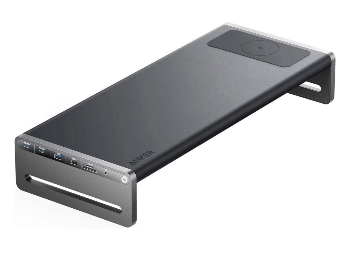 Anker 675 USB-C Docking Station 12-in-1 Monitor Stand Wireless Charger A8377