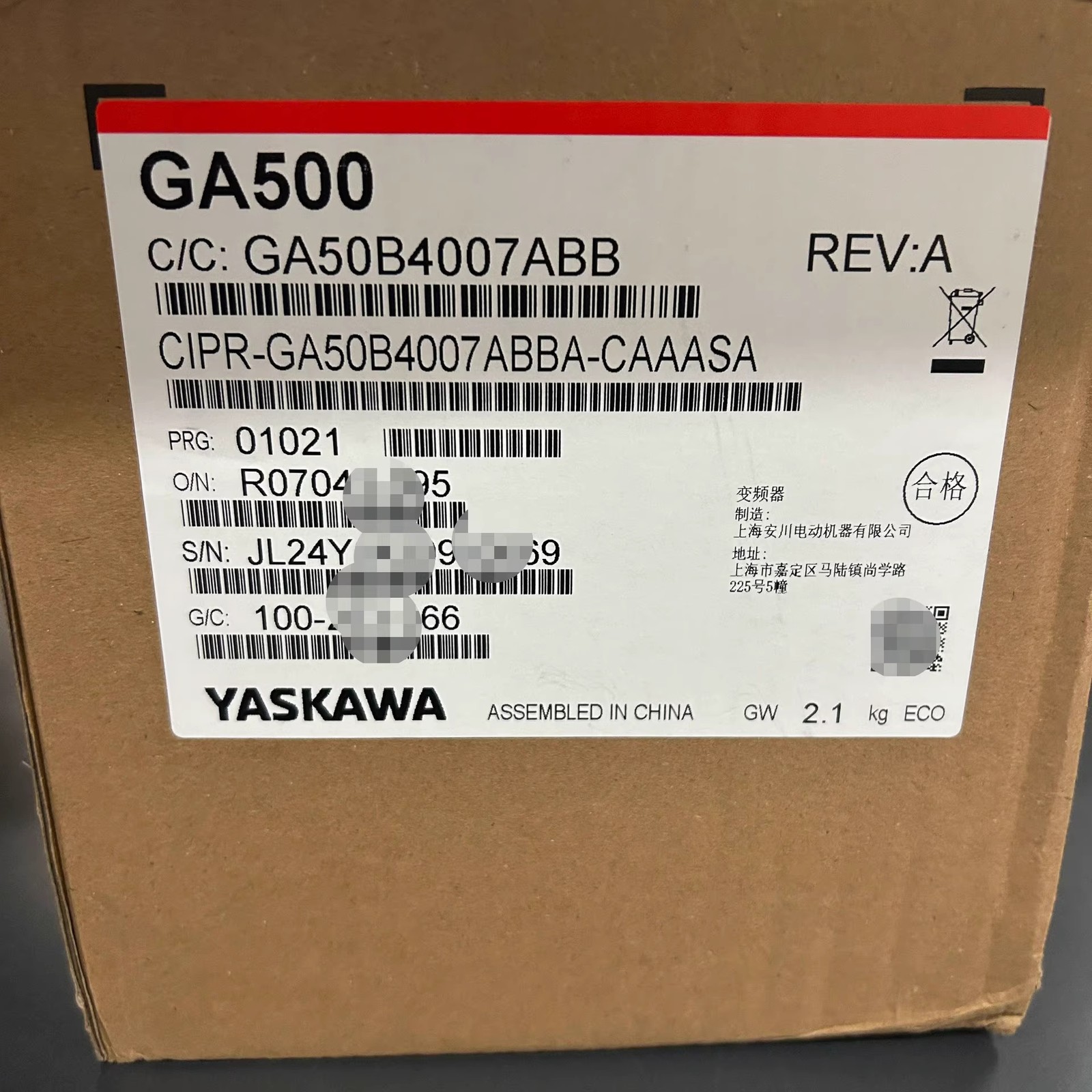 YASKAWA CIPR-GA50B4007ABB Frequency Converter New Spot Goods Spot Goods