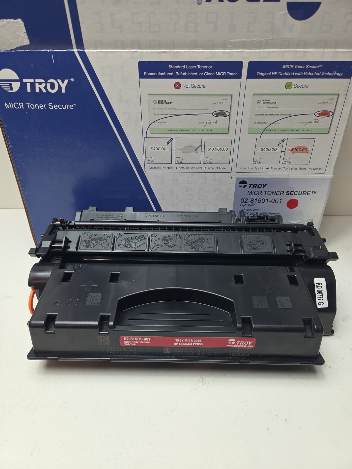 NEW OEM - TROY MICR TONER for HP 05X - 02-81501-001 for HP P2055 MICR