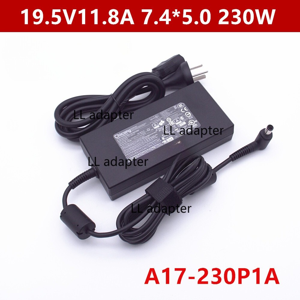Original Chicony 19.5V11.8A Power Adapter A230A016P Charger A17-230P1A 7.4x5.0mm