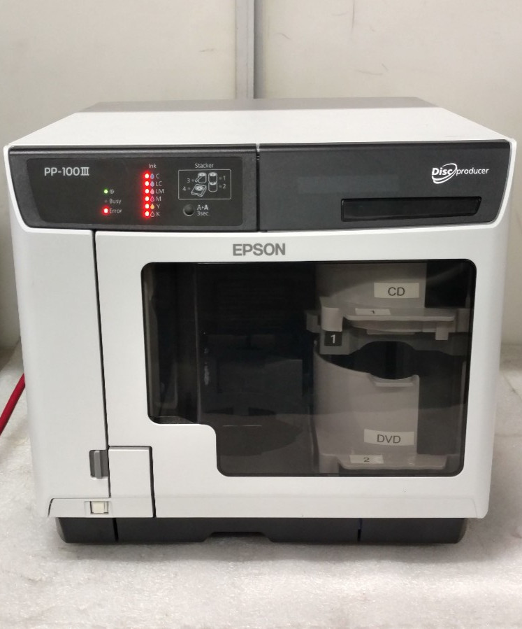 EPSON Discproducer PP-100 III * Powers ON/For Parts * No Drives