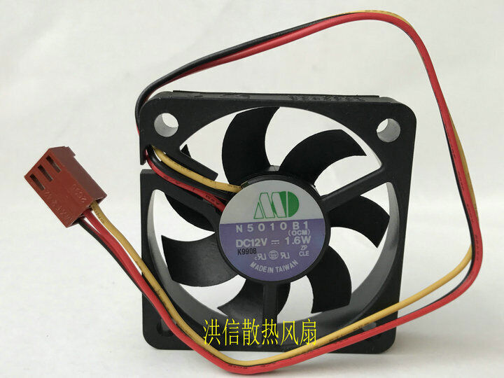 Original Jianquan 5010 N5010b1 50*50*10mm 5cm Cpu Cooling Fan Dc12v 1.6w 