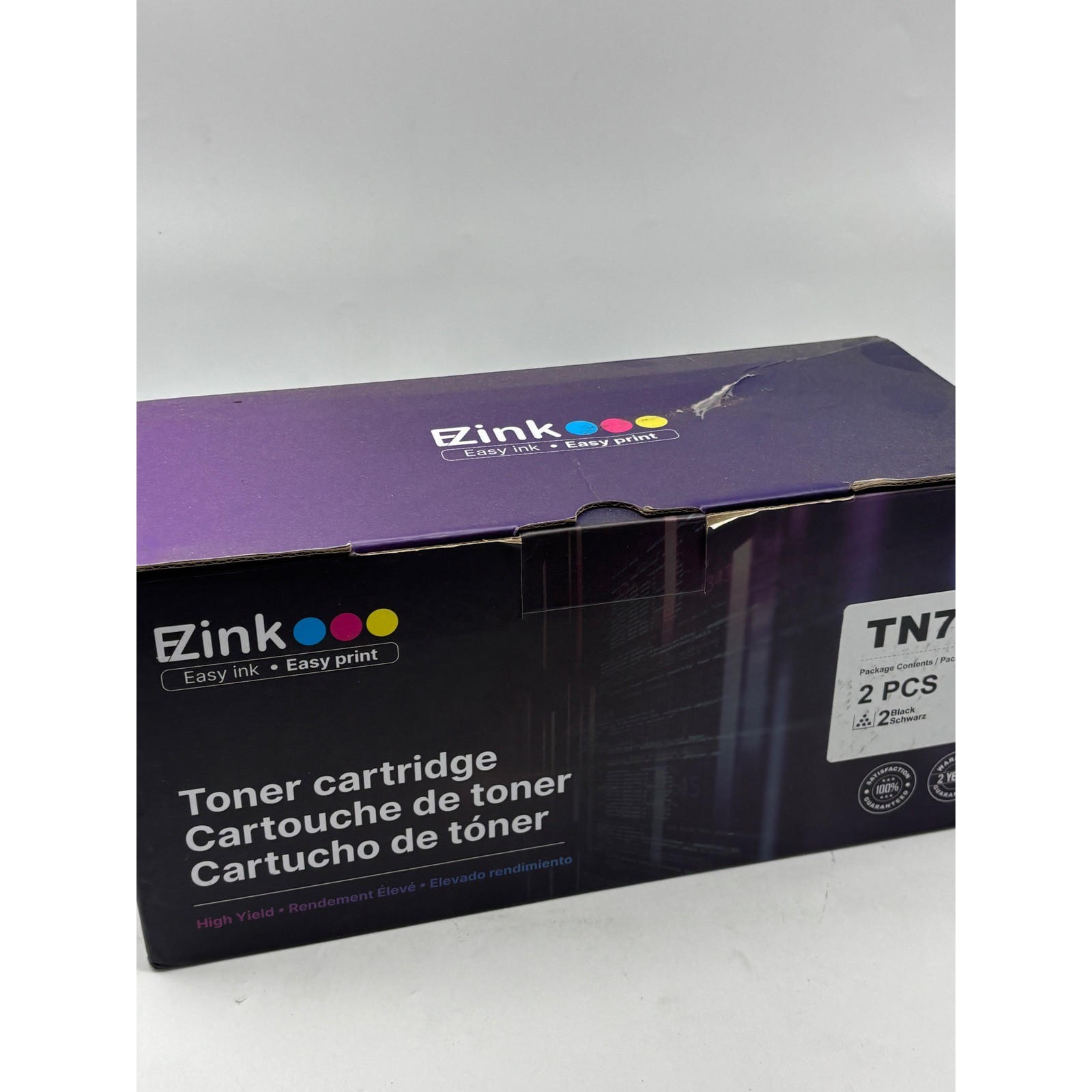 EZink TN760 TN730 Compatible High Yield Black Toner Cartridge 2 Pack NEW