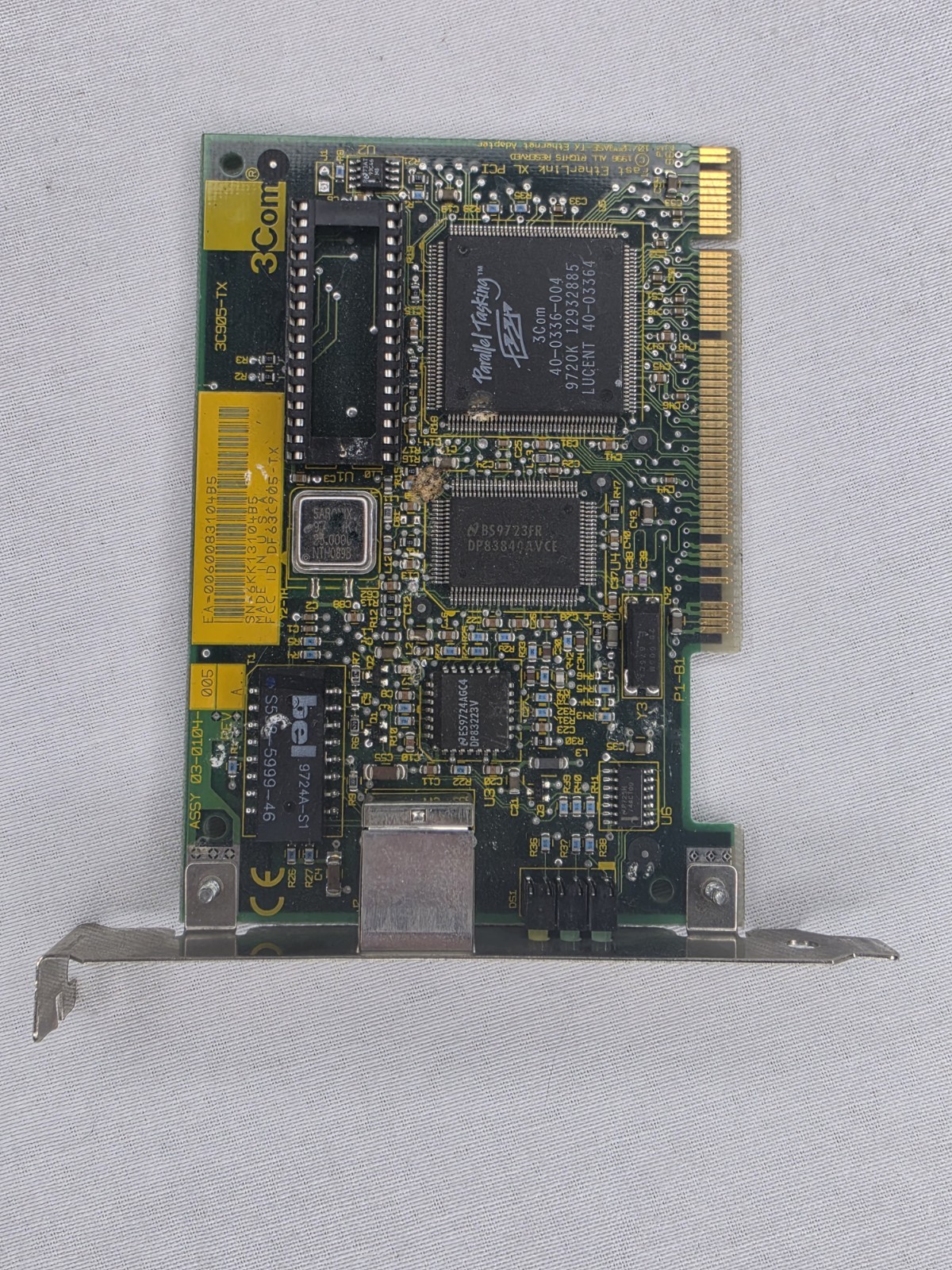 3Com 3C905-TX Fast EtherLink XL PCI 10/100 Ethernet Network Card RJ-45