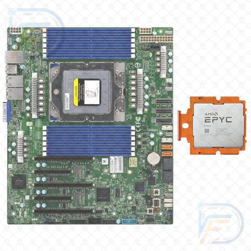 Supermicro H13SSL-N SP5 + AMD EPYC 9555 QS 64-Core DDR5 Motherboard Combo
