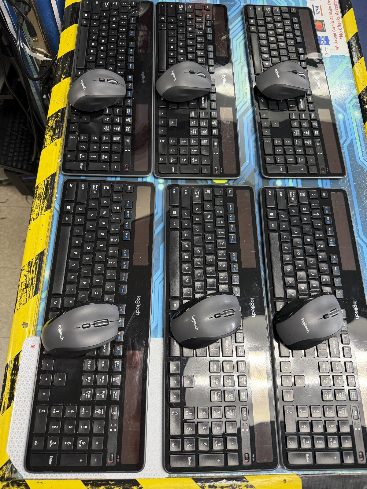 qty 1 Logitech K750 Wireless Solar Keyboard & qty 1 M705 Mouse + qty 1 Receiver