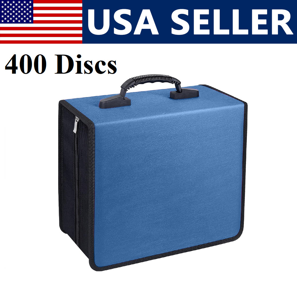 400 Disc CD DVD Organizer Holder Storage Case Bag Wallet Album Media Video US