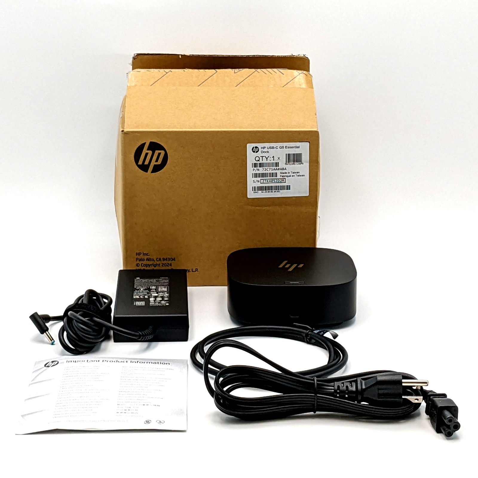HP USB-C G5 Essential Docking Station for Business 72C71AA#ABA
