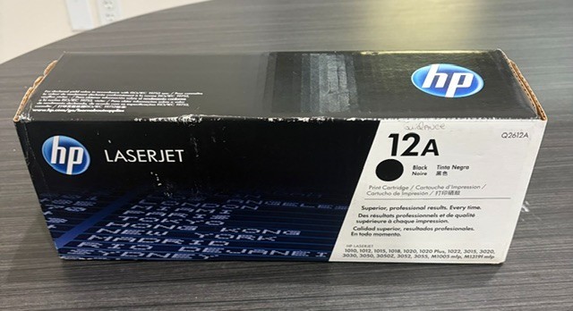 New Genuine HP 12A Black  Toner Cartridge Box HP LaserJet 1010