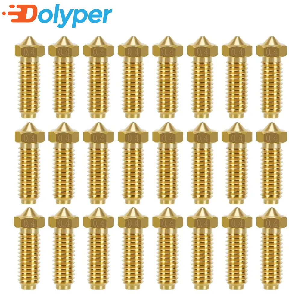 10/20Pcs Nozzles Brass 0.4Mm 3D Printer Nozzle for Anycubic Kobra 2 Volcano Nozz