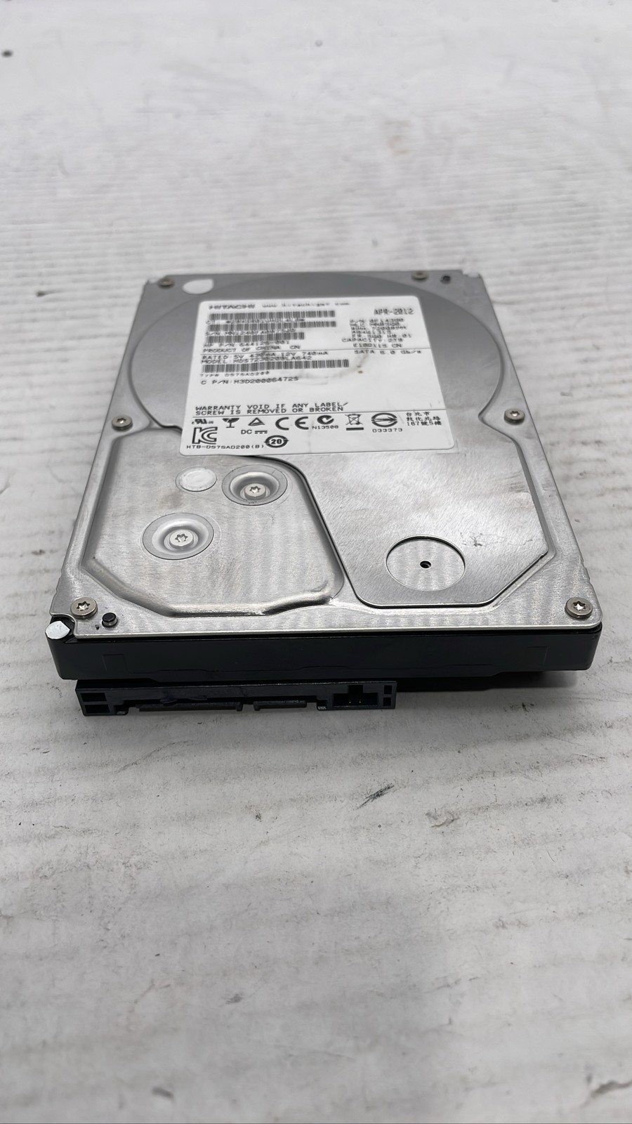 Hitachi HDS723020BLA642 2TB 7200RPM 3.5" SATA HDD HP 644126-001 0F14390
