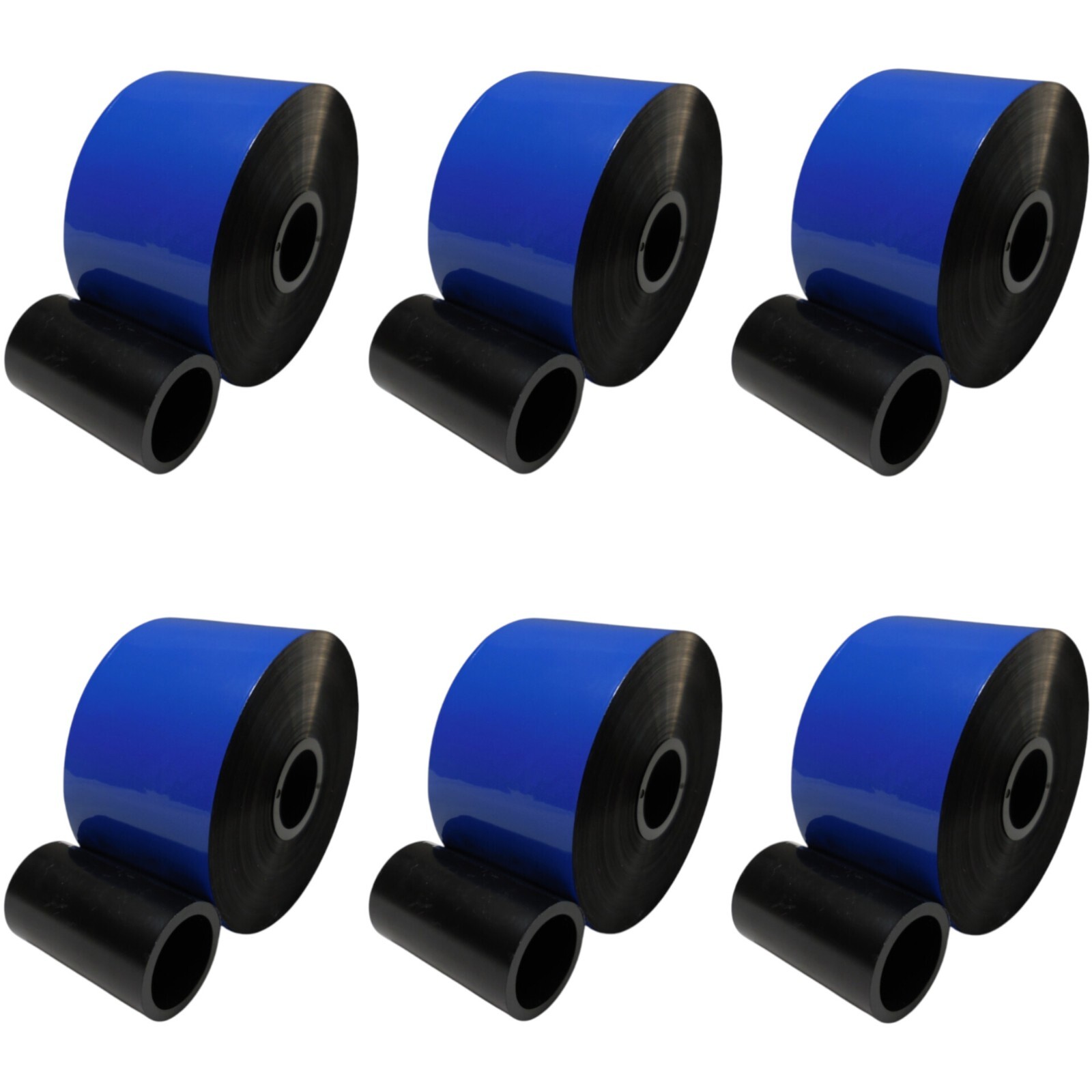 Thermal Transfer Ribbon Black Wax Resin 2.16" X 1968' (55mmx600m) 6 Pack CSO