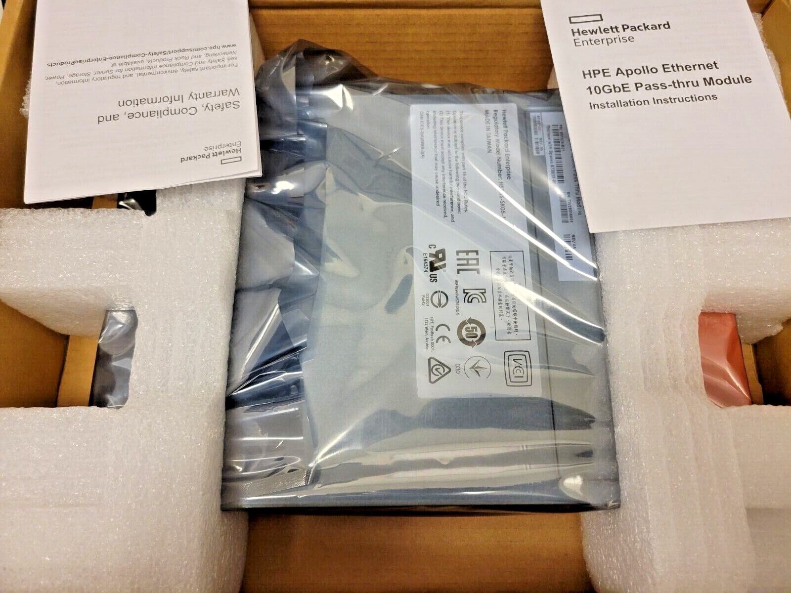 851928-B21 HPE Apollo 10GbE Pass Thru Module 851928-B21 New Open Box
