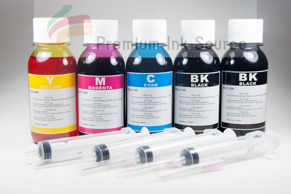 Bulk 500ml refill ink for HP inkjet printer 4 colors