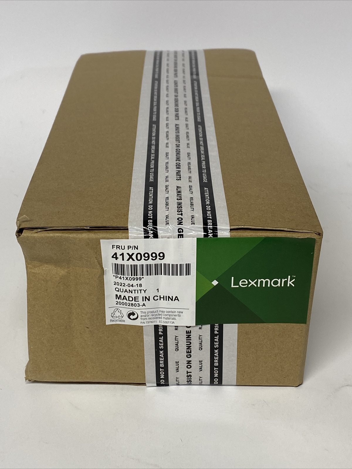 Genuine LEXMARK 41X0999 Pick Roller And Separator Pad Brand New Sealed