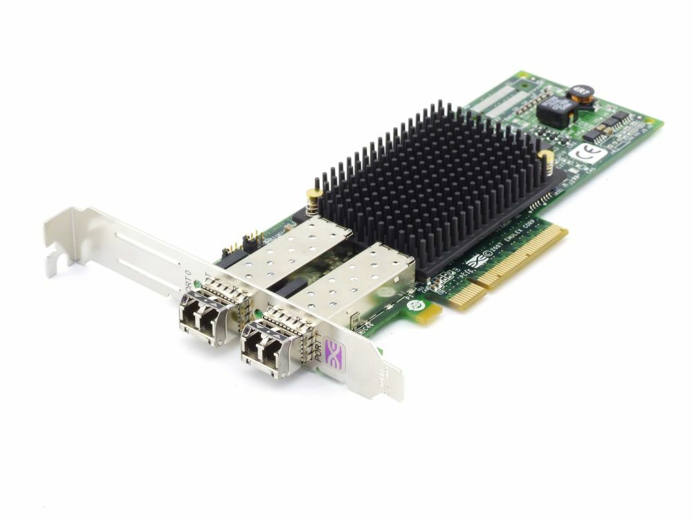 EMC LPE12002-E Dual Port 8Gbps Fibre Channel PCI-E Controller HBA P002181-01B