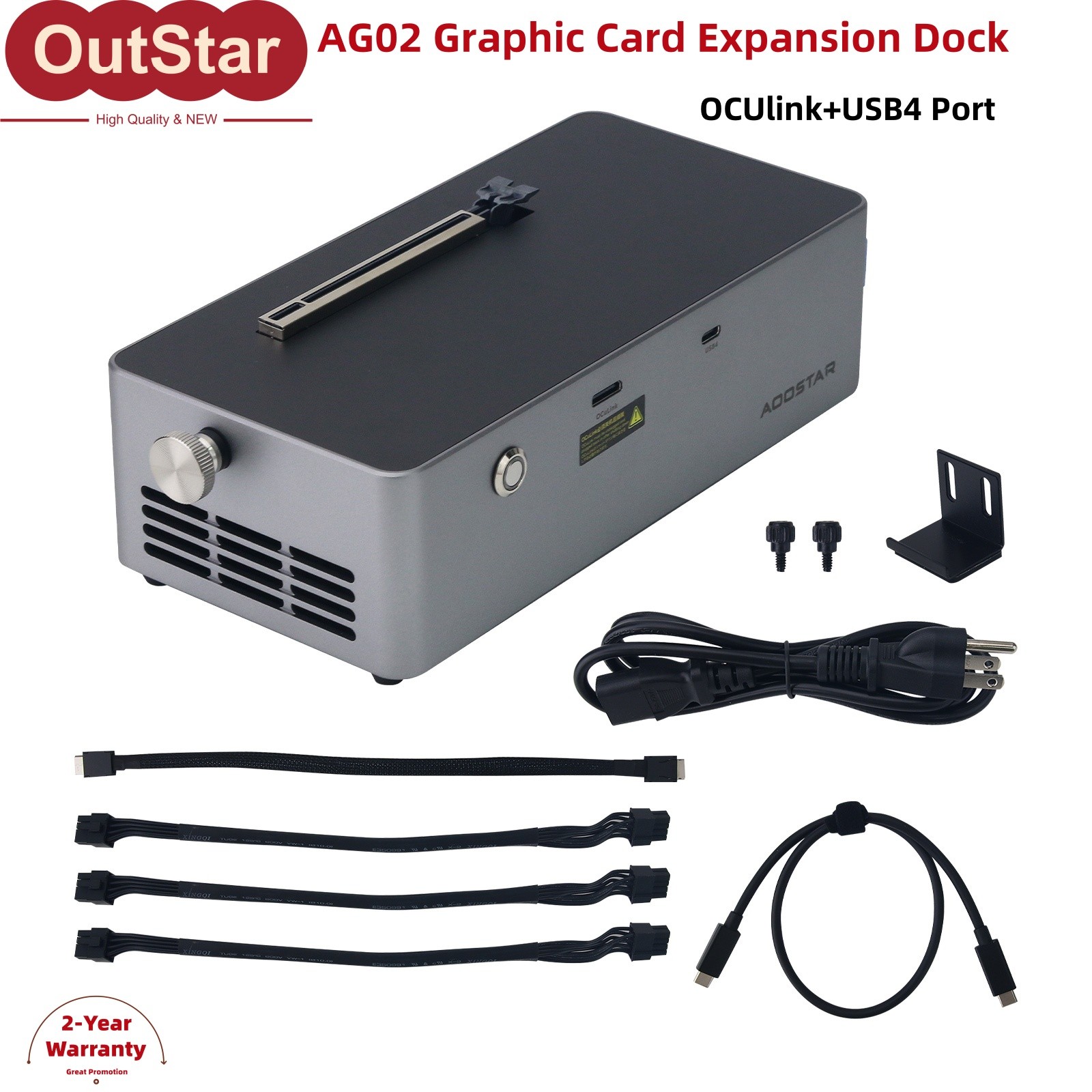 AG02 Graphic Card Expansion Dock Built-in 800W Power Supply OCUlink+USB4 Port #s