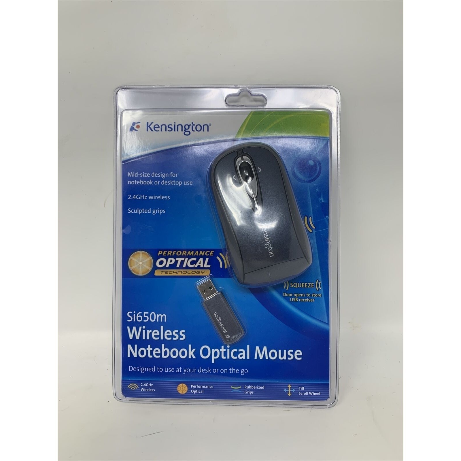 Kensington Si650m Optical Wireless Notebook Mouse NEW