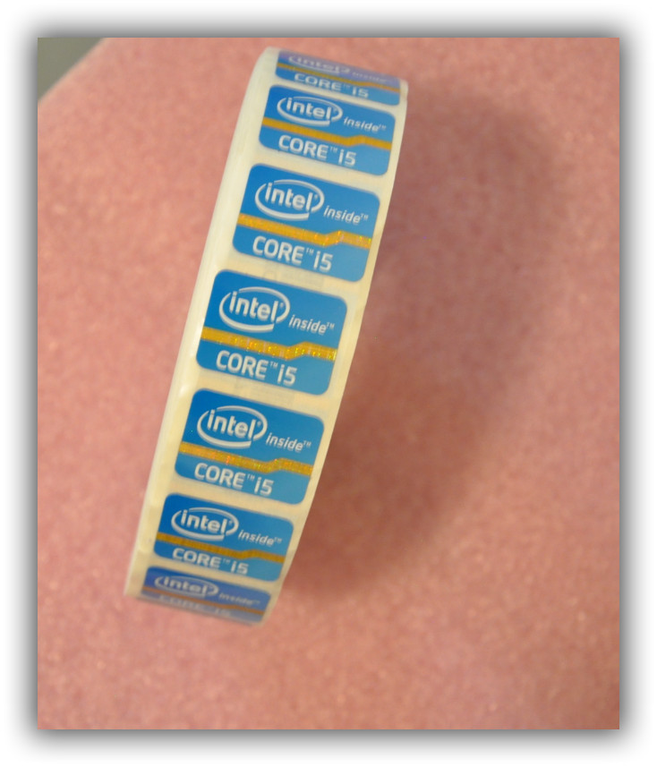 10x NEW INTEL CORE i5 INSIDE LOGO STICKER/LABEL 24x18mm fast shipping USA 