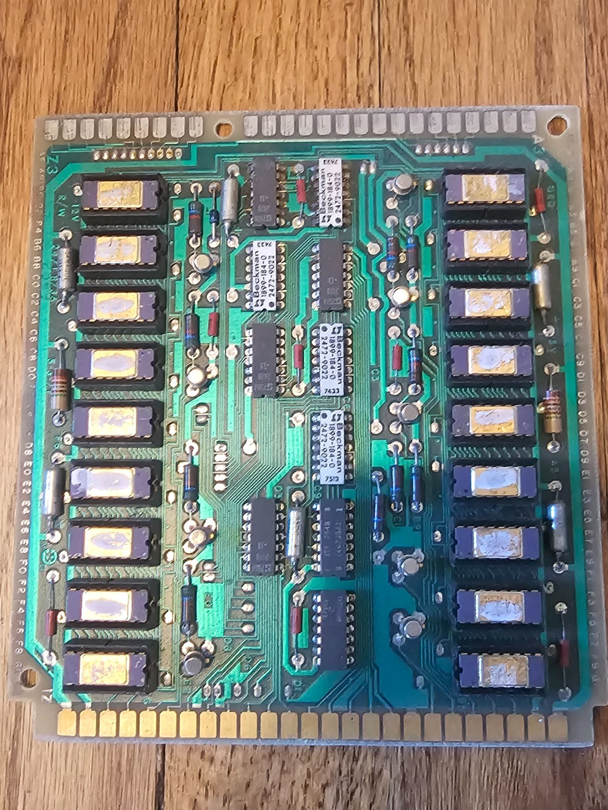 1x Rare Vintage Retro Burroughs Mainframe Static Memory MK4008/2102 Gold Ceramic