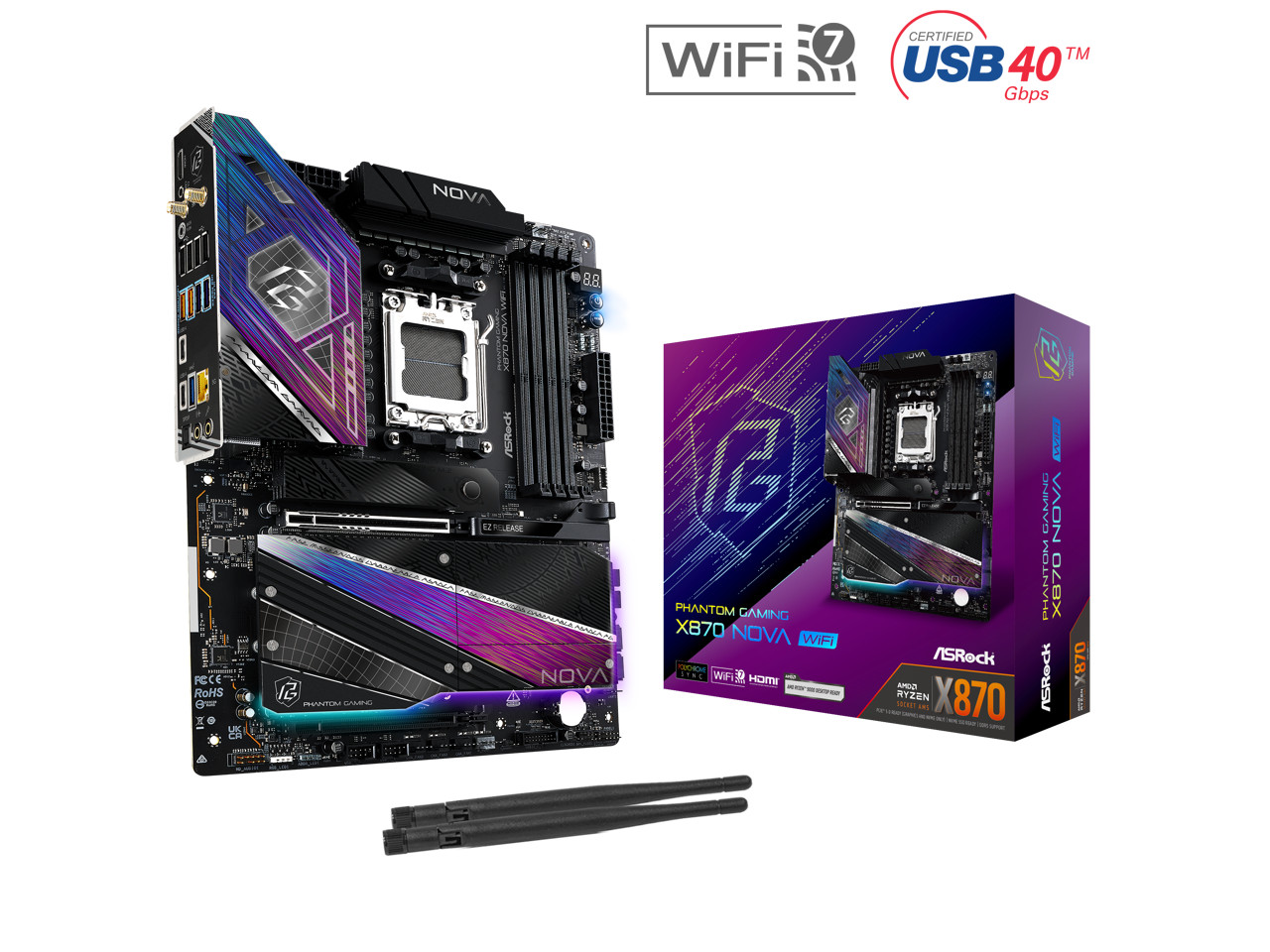 Asrock X870NovaWiFi X870 ATX Motherboard