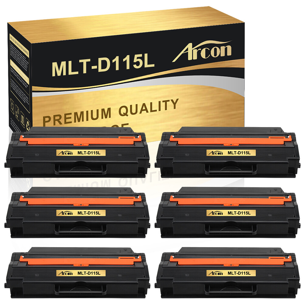 6PK Black MLT-D115L 115L Toner for Samsung Xpress SL-M2880FW SL-M2880XAC