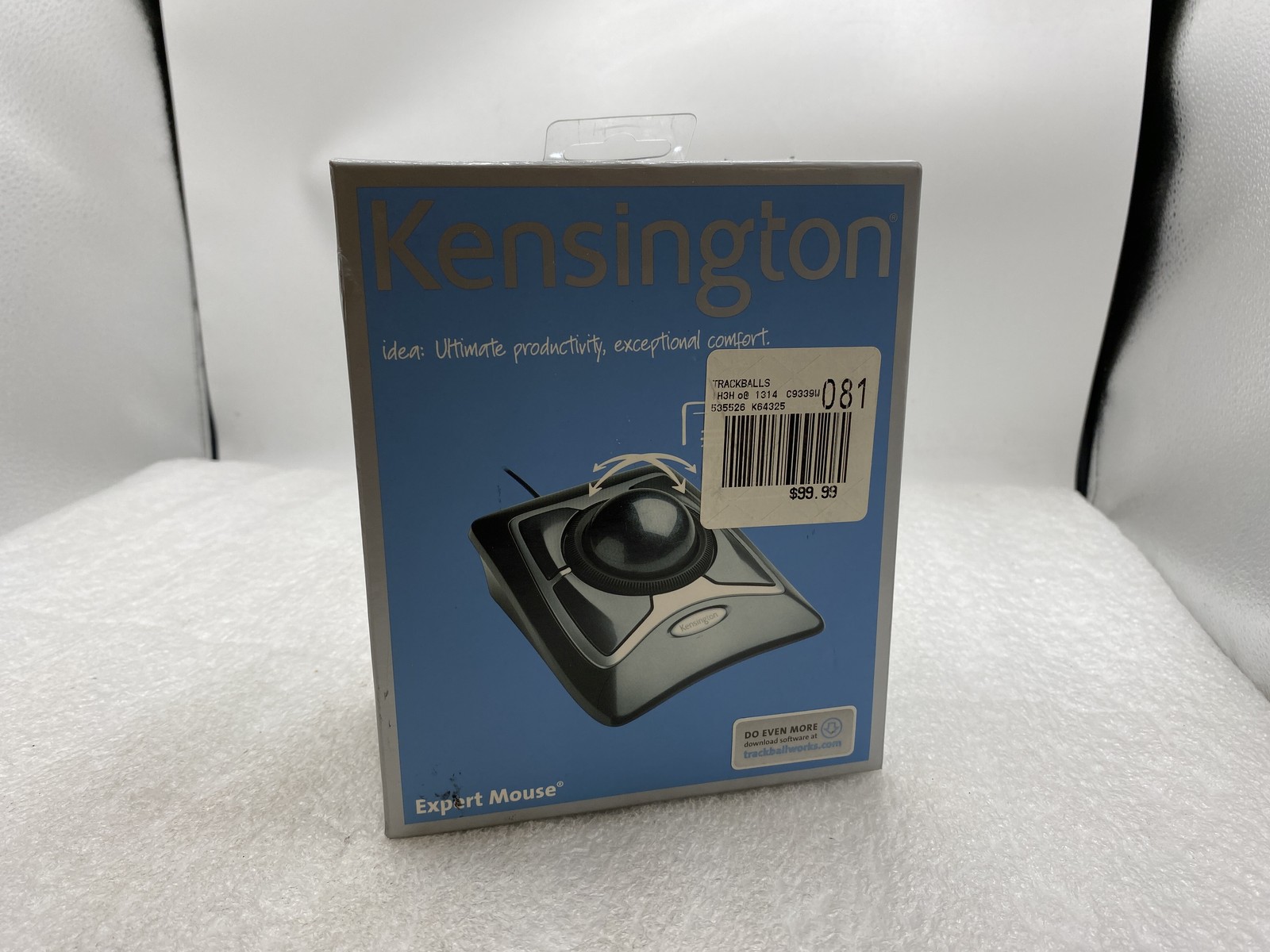 Kensington 64325 USB 2.0 Expert Mouse Trackball - Black/Silver New