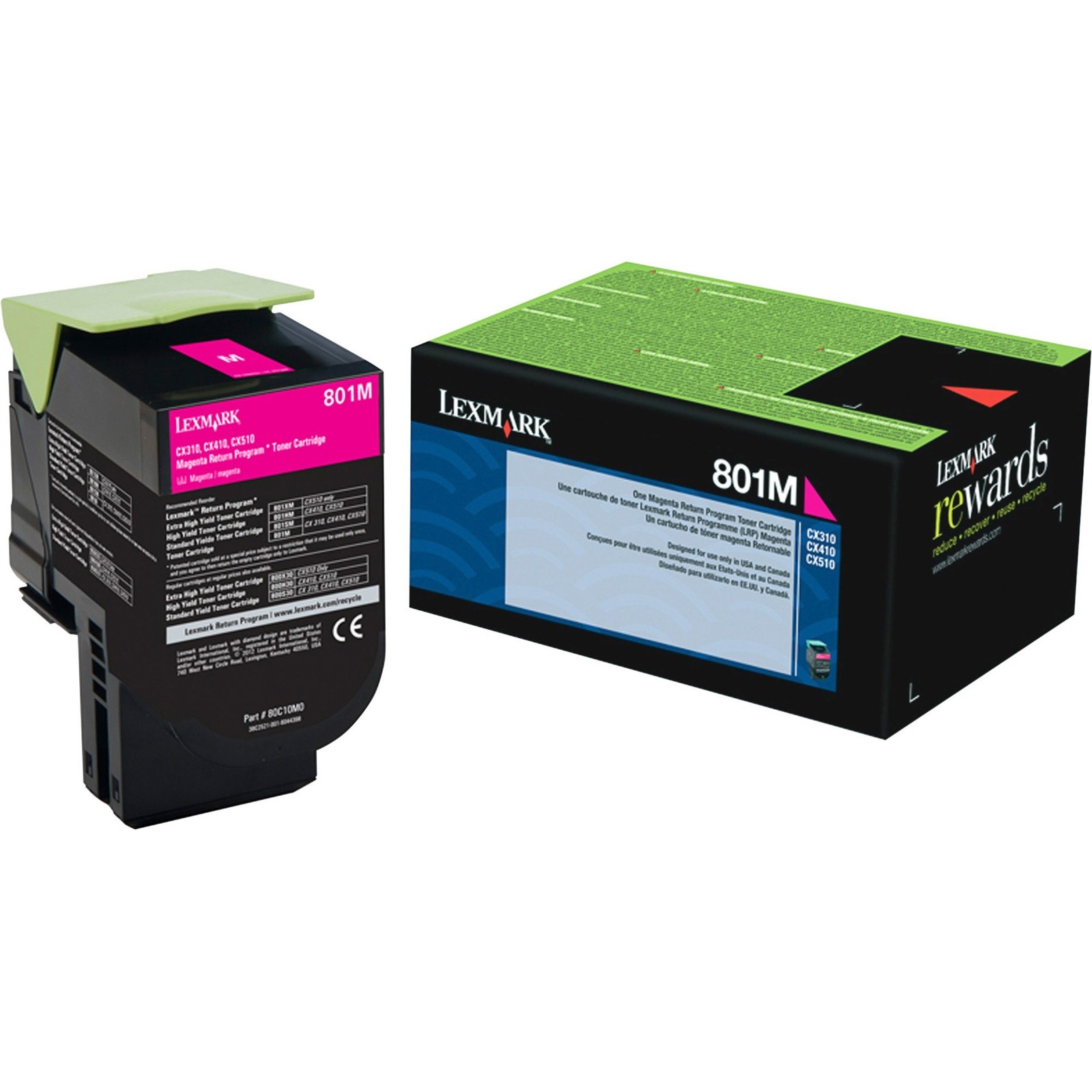 Lexmark Unison 801M Toner Cartridge (80C10M0)
