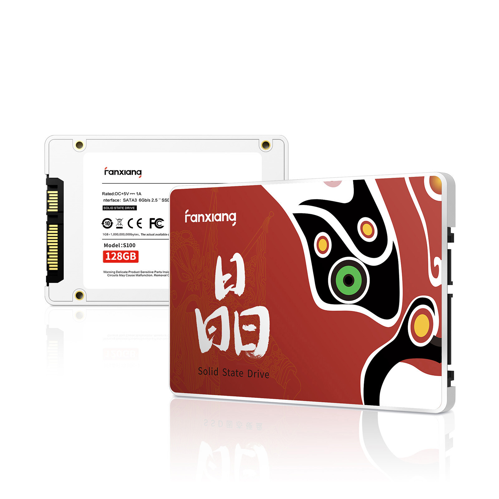 Fanxiang 128GB SSD 2.5''SATA SSD 6Gb/s 530MB/S Internal Solid State Drive TLC PC