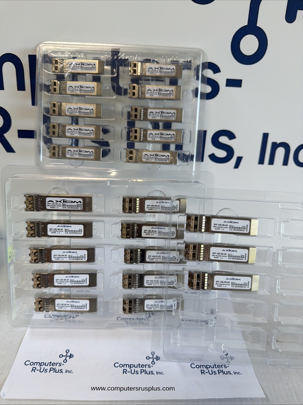 Qty 23 Axiom SFP-10G-SR-AX Ethernet Transceiver Modules Pack Of 23
