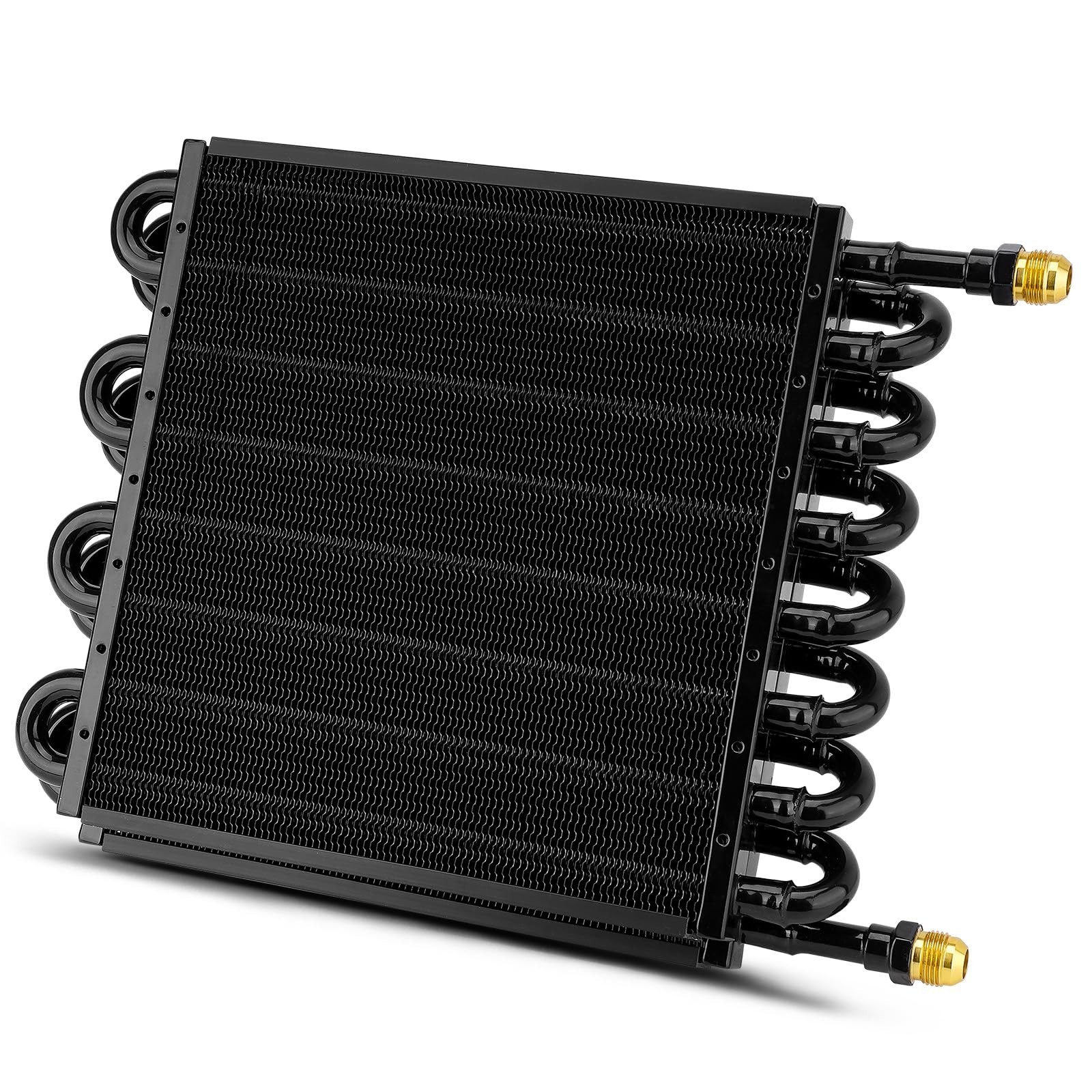 Upgrade 16 Pass Aluminium Transmission Oil Cooler, 1/2" Universal 16 Rows 8AN...