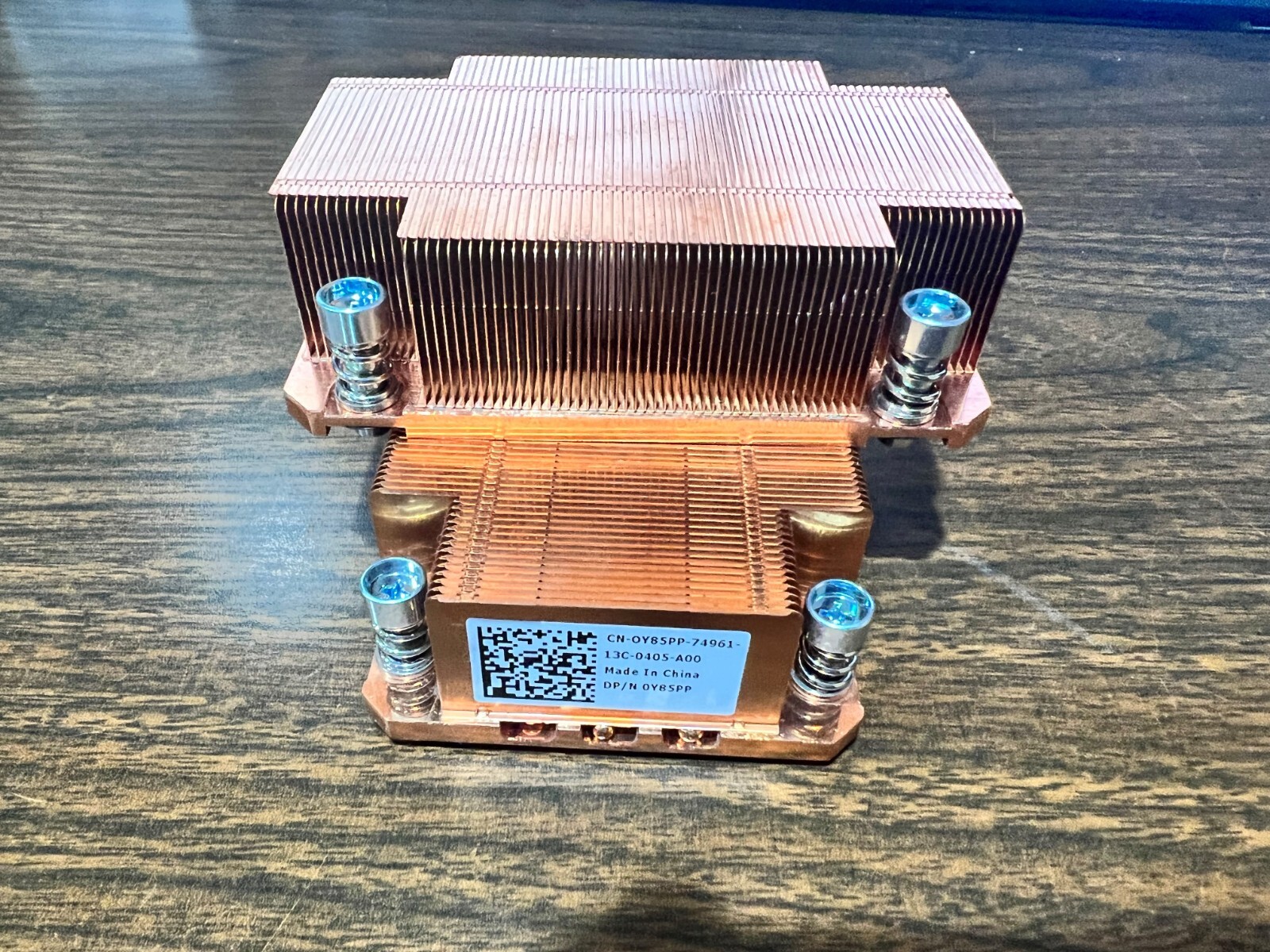 A Pair of GENUINE DELL Y85PP POWEREDGE M610 HEATSINK 130W 0Y85PP