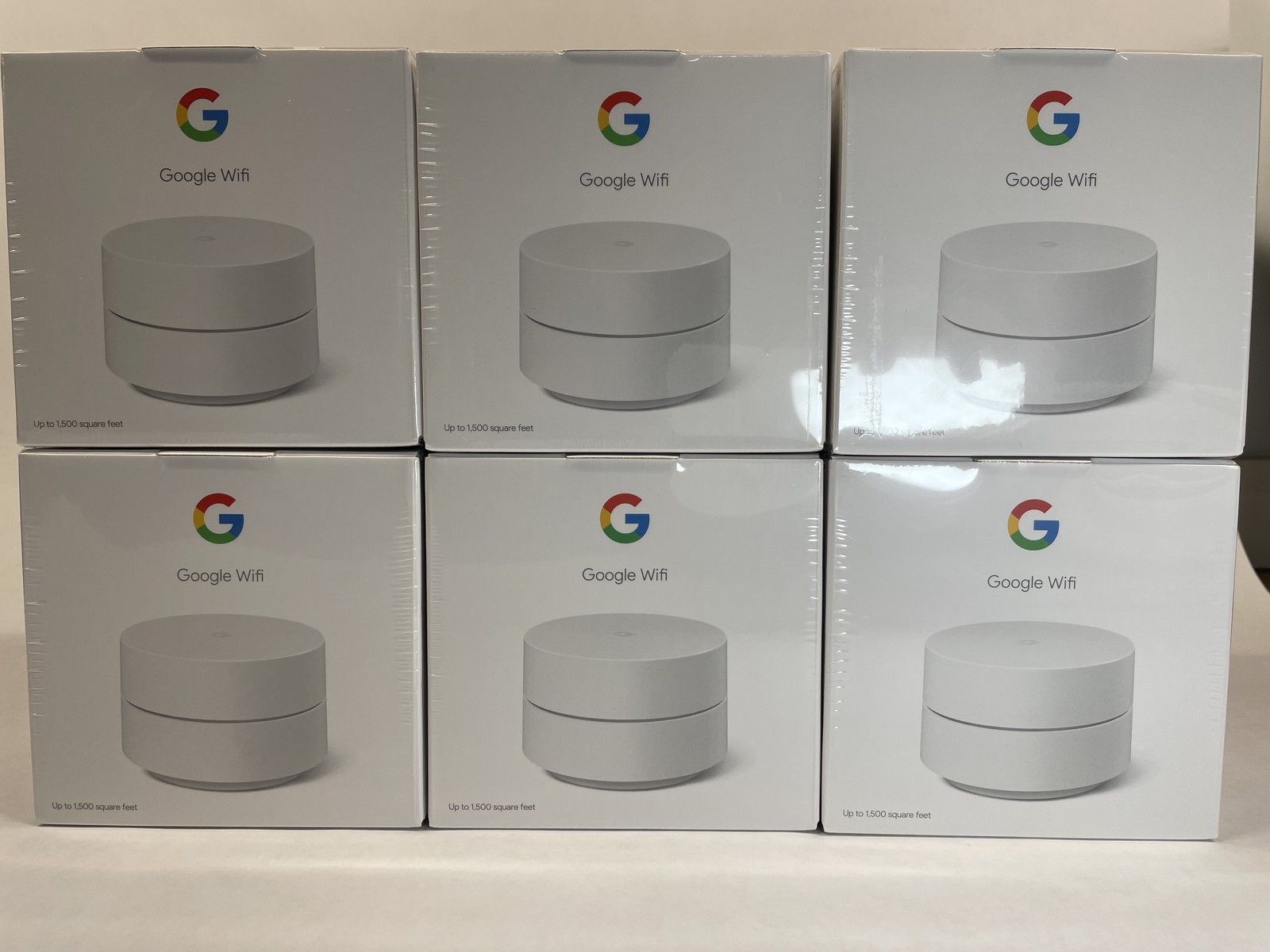 Lot of 6 Google WiFi AC1200 Whole Home Mesh Router GJ2CQ GA02430-US White