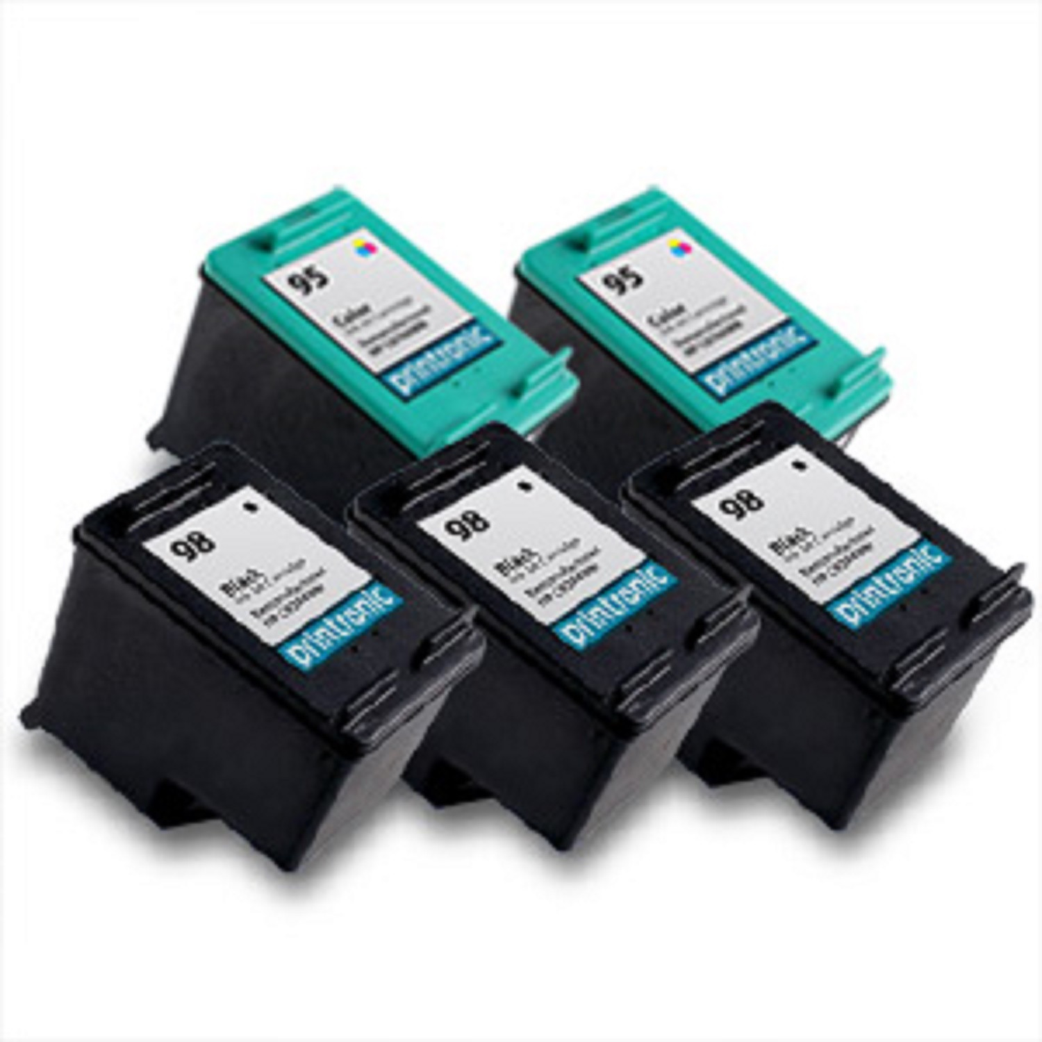5PK HP 98 95 Ink Cartridge C9364WN C8766WN for OfficeJet H470 100 150 6310 6310v